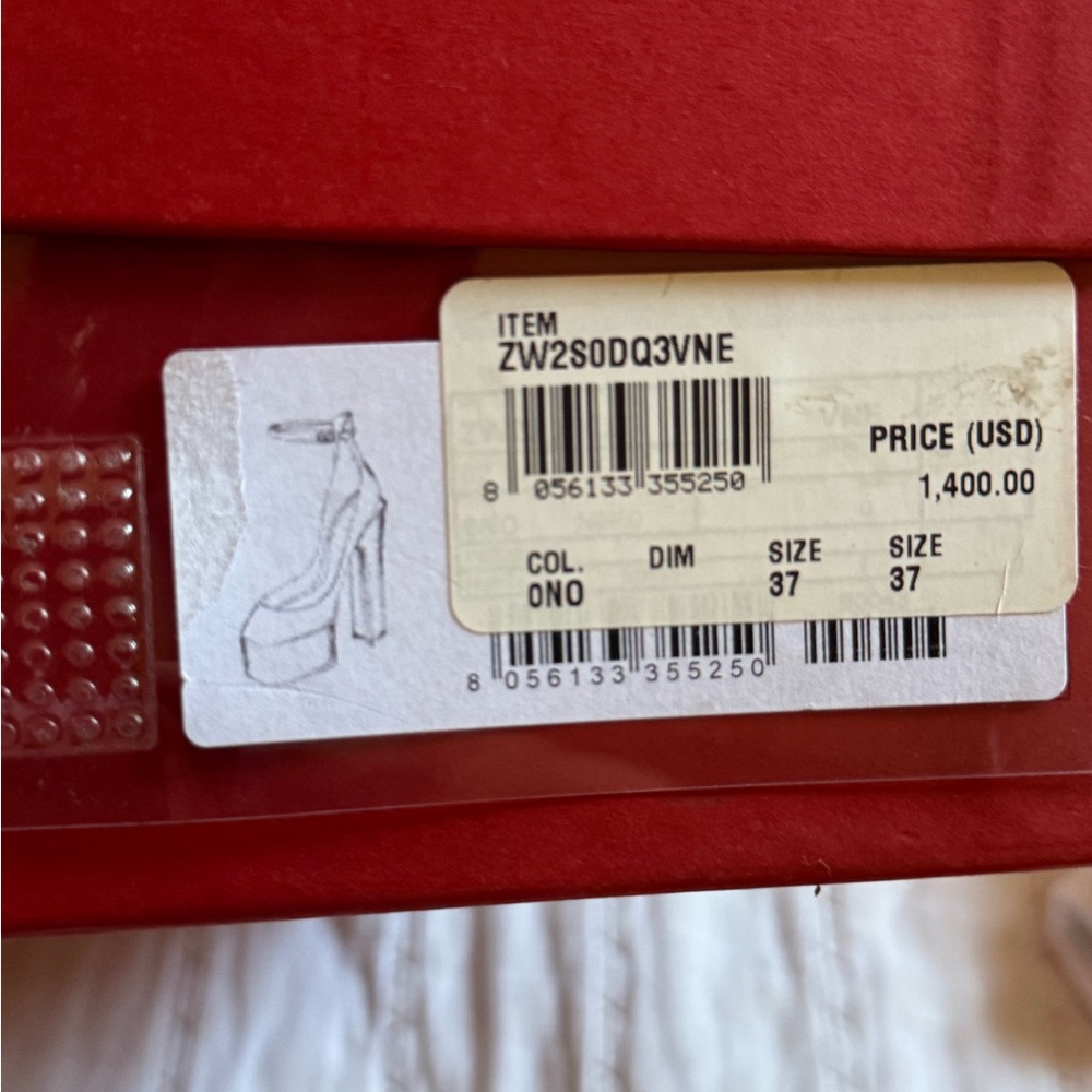 Valentino Black and Gold Heels